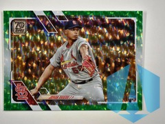2021 Topps Series 2 Green Foil #535 Johan Oviedo 312/499 St. Louis Cardinals